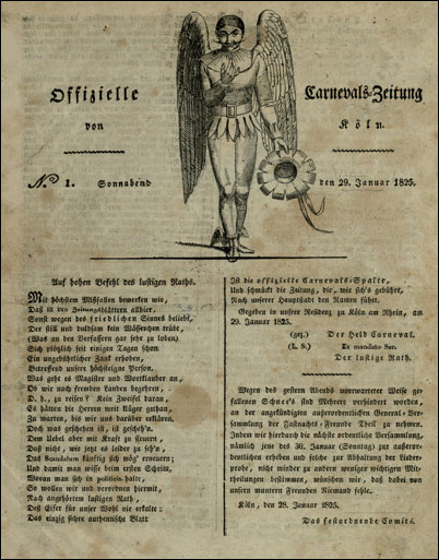 Karnevals-Zeitung 1825