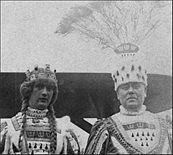 Bauer und Jungfrau 1928 auf dem Rosenmontagszug