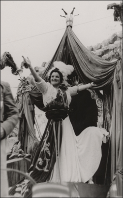 Magda Schneider Rosenmontagszug 1950