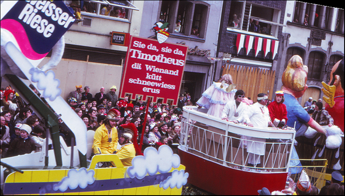 Rosenmontag 1974 - Wagen zur Affäre Wienand